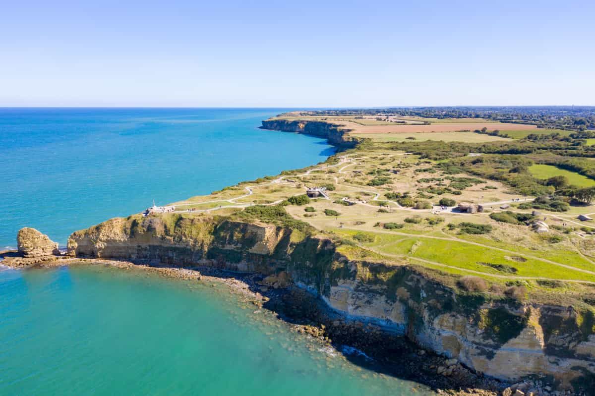 Normandy coast and Landing Beaches